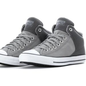 RARE🔥 Sz 9.5 - Converse Chuck Taylor All Star Mid Street Padded Gray 165347C